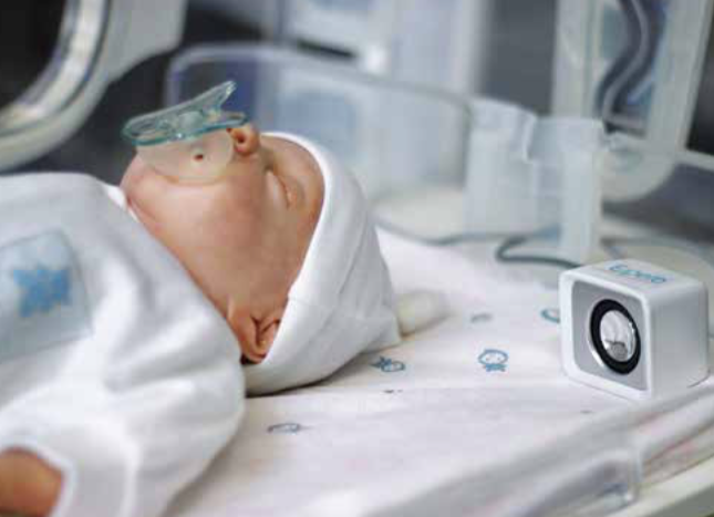 Medical audio device that performs the music therapy for premature babies.